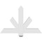 Ekena Millwork Kennewick Architectural Grade PVC Gable Bracket, 36"W x 24"H x 2"D x 4"F, 16/12 Pitch GBP036X24X0204KEN00 - alternate 2